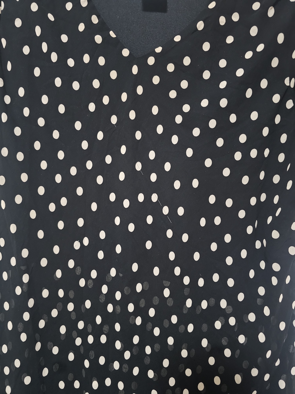 Citi Dress Vintage Black & White Polka Dot Layered Midi Dress Size 18 - Picture 4 of 6